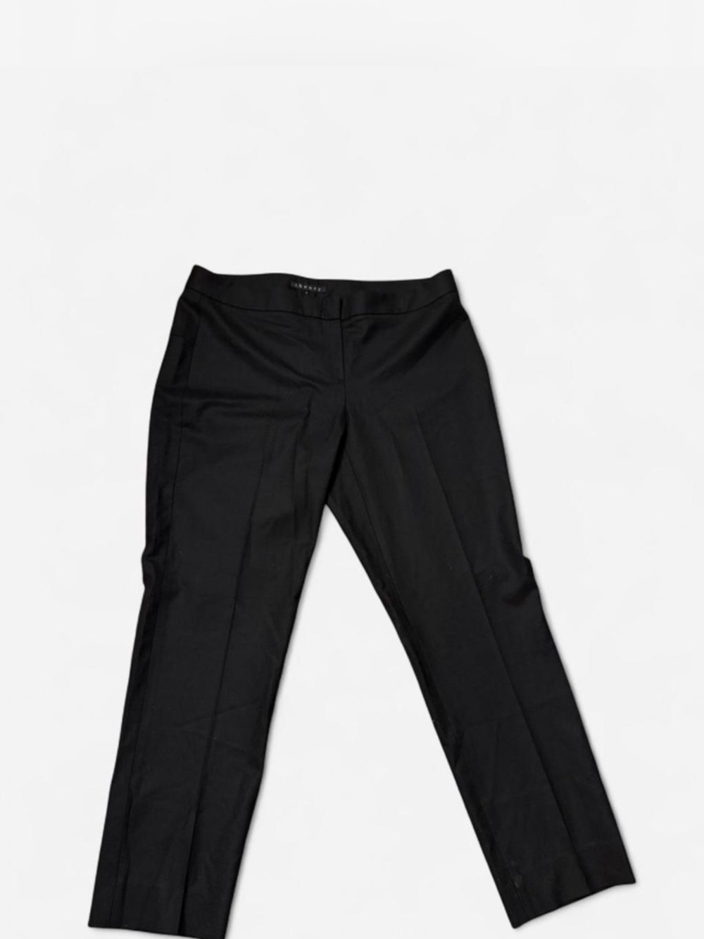 Theory Treeca Black Stretch Wool Slim Ankle Pants – Tailored Workwear Classic - Picture 2 of 4